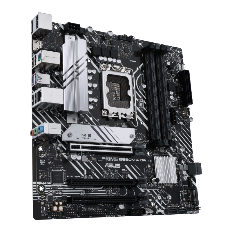 Mbo Asus Prime B660m-a D4 12va Lga1700 Ddr4-5333 Hdmi Dp Wi-fi M.2 Usb3.2. Pcie5.0 Atx