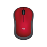 Mouse Logitech M185 Rojo-negro Wireless Usb Plug And Play