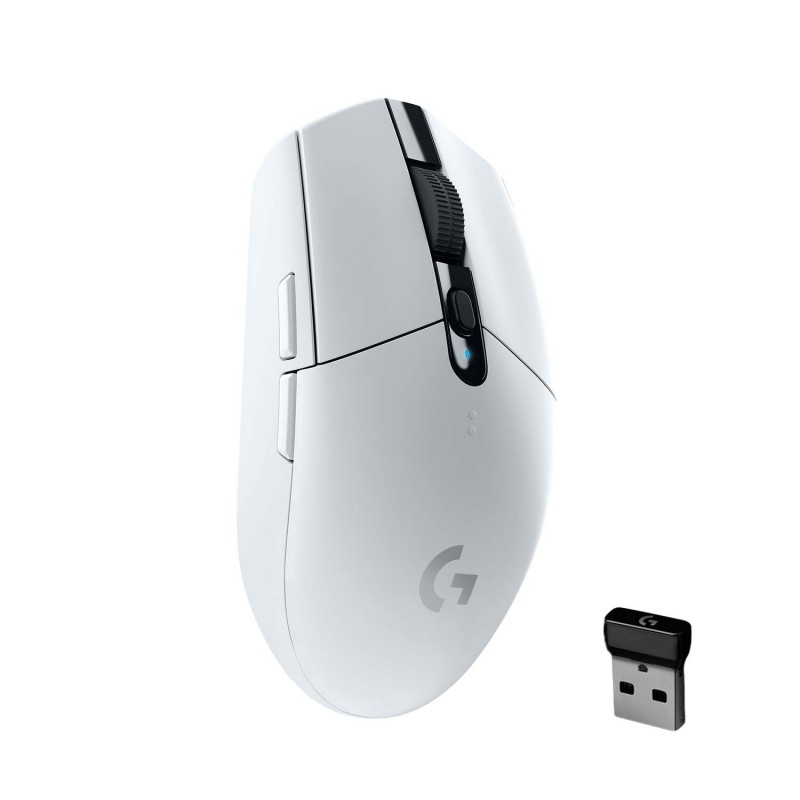 Mouse Logitech Gaming G305 Blanco Wireless Lightspeed Sensor Hero Ultraligero Usb