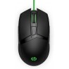 Mouse Hp 300 Pav Gaming Grn With Cable Black