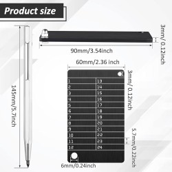 KIT HOTOP METÁLICO (2 PLACAS + BOLÍGRAFO DE MARCADO)