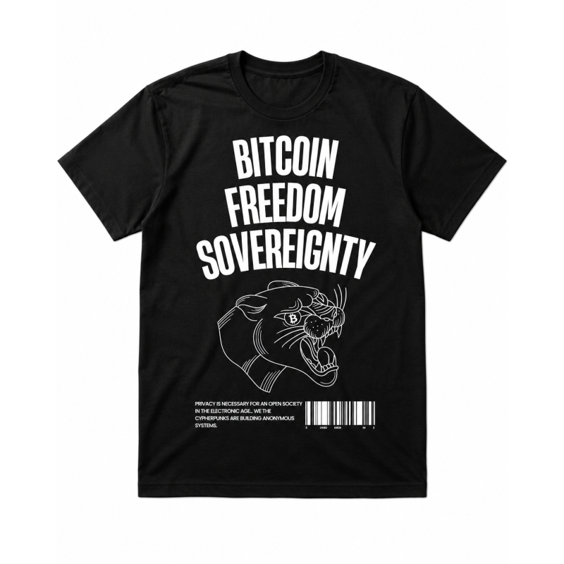 Camiseta - Bitcoin Freedom Sovereignty