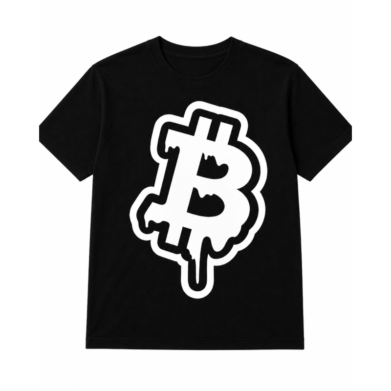 Camiseta Bitcoin Dripping Logo