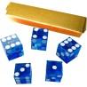 Juego de 5 dados de casino serializados de precisión 19 mm bordes afilados
