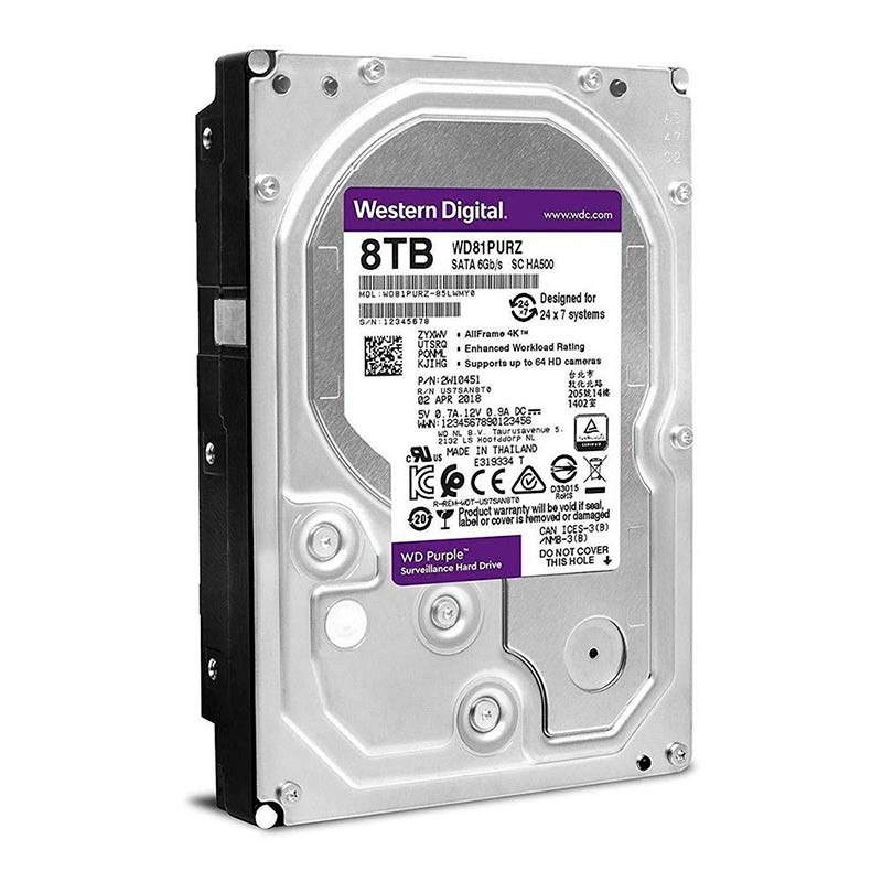 Disco Duro Western Digital-interno-purple-8tb-56400rpm-3.5inc.-24-7-video Vigilancia Purple