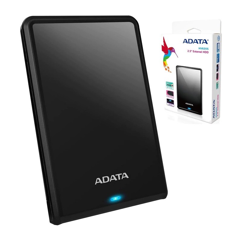 Disco Duro Externo Adata 2tb Hv620 Usb 3.0 Negro